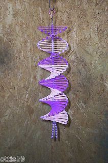   Canvas Hand Made Purple/Lavende​r Wind Spinner/Solar Dancing Flower