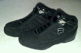 Girls kids black Fila sneakers basketball shoes Size 1.5 EUC