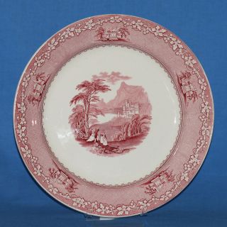   Jenny Lind Pink Royal Stafordshire China 12 inch Round Serving Platter