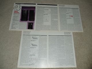 snell type b speaker review 1992 7 pgs full test