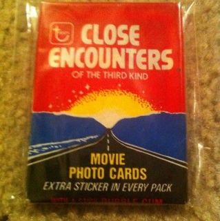 Close Encounters of the third kind wax pack trading cards non sport