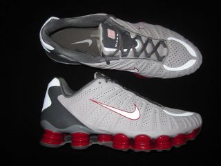 Mens Nike Shox TLX shoes sneakers new 488313 116 white red