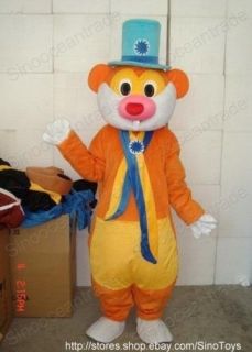 chipmunk squirrel in colorful suit adult mascot costume