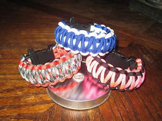 550 Paracord Survival Bracelet with Whistle Buckle King Cobra  US Made 