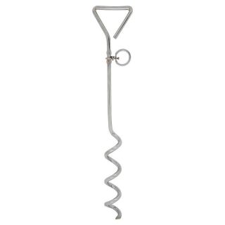 Dog Pet Metal Steel Spiral Stake Peg Tie In Out Garden Lead Strong 