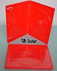 100 Standard 14mm Red Single DVD CD R Movie Case Box   Qty 100