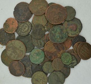 10   CLEANED QUALITY UNSEARCHED ANCIENT ROMAN COINS   GLADIATOR MONEY 