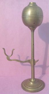 vintage brass whale oil lamp with tool holding arms time