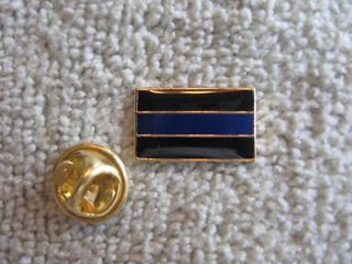 thin blue line cops lapel tie tack hat pin police