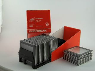 Kindermann 6 x6 cm Slide Tray #1169 Plus 30 Gepe Glass Slides
