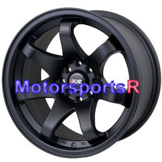   522 Flat Black Concave Rims Wheels Stance 4x100 4x114.3 4x4.5 ET +0