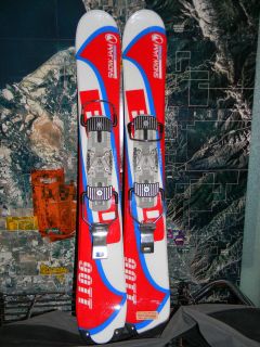   90 cm Snowblades BY SNOWJAM WITH step in realese binding SKI BOARDS 90