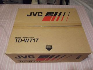 jvc td w717 stereo double cassette tape deck new in