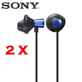 NEW 2 X SONY MDR ED12LP Heavy Bass Fontopia / In Ear Stereo Headphones 