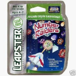 LeapFrog Learning System NUMBER RAIDERS Pre K to 1st Grade NEW