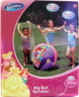   Little Mermaid Ariel Big Ball Sprinkler Water Toy Beach Huge NIB NEW