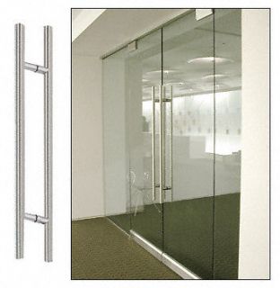 Commercial Door Ladder Pull Style Handle 84 Brushed Stainless Steel
