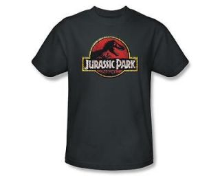 jurassic park stone logo adult t shirt more options t