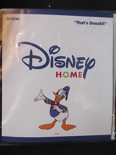 Brother Disney Embroidery Machine Design Card   Thats Donald