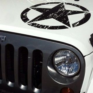 Jeep Wrangler Oscar Mike Oscarmike military star decal sticker GLOSS 