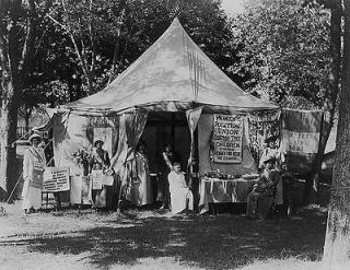 Suffrage tent tour at Suffolk County Fair,Long Island,New York,1914