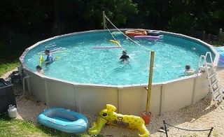 30 x 52 round above ground swimming pool time left