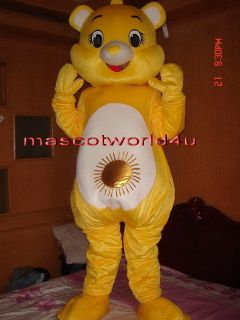 new sunshine care bear mascot costume adult size