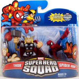 Marvel Superhero Squad THOR & SPIDER MAN Series 16 Mini 3 Figure 2 
