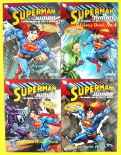superman jumbo coloring activity set 400 pages 