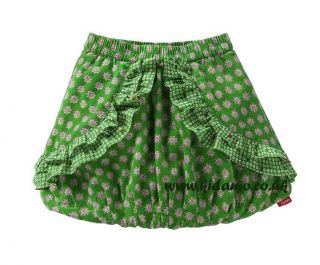 oilily suze skirt green caleido winter skirt