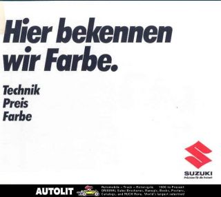 1982 suzuki sj410 eljot carry truck brochure german time left