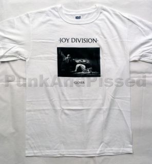 Joy Division   Closer   white t shirt   Official   FAST SHIP