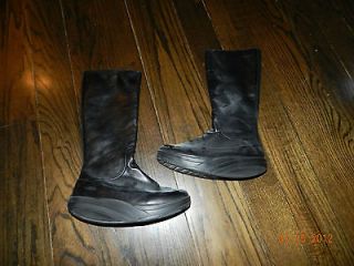 ladies mbt black full grain leather boots tambo fg size 9