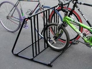 Bicycle Parking Storage Rack 1 6 Bikes Steel Park Stand Black Finish 