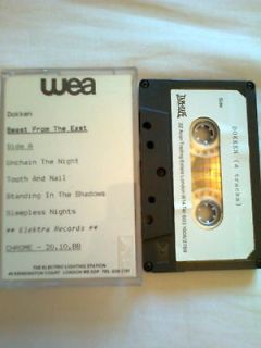 Dokken   Beast From the East   4 track Promo Cassette from WEA Records 