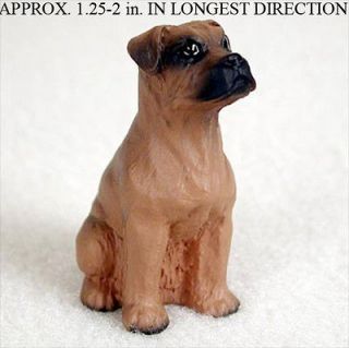   Mini Resin Hand Painted Dog Figurine Statue Hand Painted Tawny Uncrop