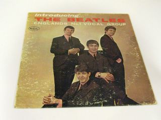 Beatles LP INTRODUCING THE BEATLES VJ 1062 Blank Back (MONO) Ver. 1