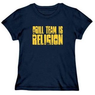 drill team is religion sports womens t shirt navy blue