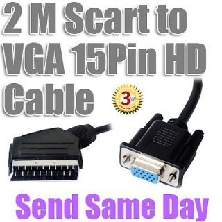   Hi Density VGA Female to Scart 20 Pin HD Video Cable For CD DVD Player