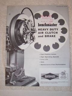 vtg benchmaster catalog press air clutch brake machine time left