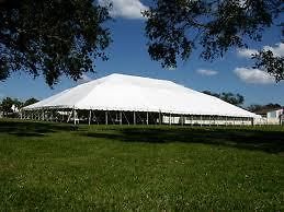 80 x 120 white pole tent commercial grade party tent