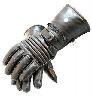 Motorcycle Leather Winter Gloves All Sizes Heavy Duty Cow Hide Fully 