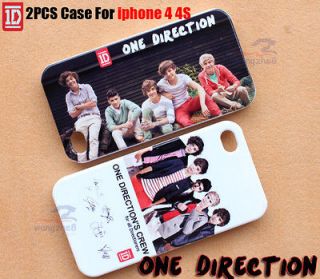 Newly listed 2pcs 1D One Direction Group image White Hard Back Case 