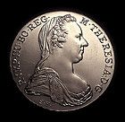 1780 Austria Thaler Maria Theresa Restrike Silver Crown MINT UNC 