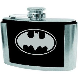 batman 3 oz utility belt buckle flask 2 time left