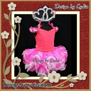   Pink Shell Miss America Glitz National Pageant Tiaras Costumes 5 6Y