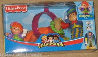 Fisher Price Little People Stretching Circus Animals Dog Monkey Toy 