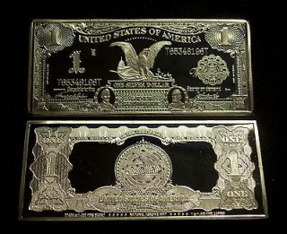 TROY OZ 1899 SERIES $1 BLACK EAGLE SILVER CERTIFICATE .999 SILVER 