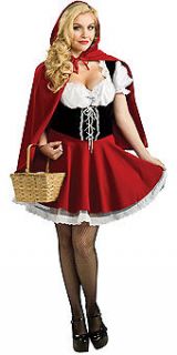 Riding Hood Costume Red Ridinghood Cape Fairy Tale Womens Plus size