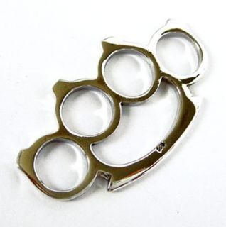 tiny knuckle duster sterling 925 silver mens pendant from thailand